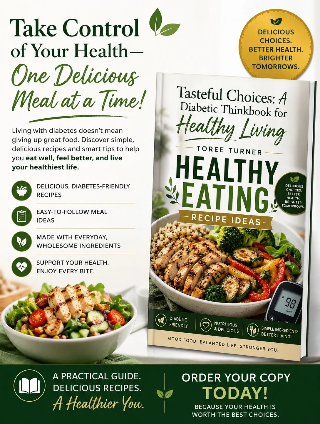Tasteful Choices" A Diabetic Think Book For Healthy Living"