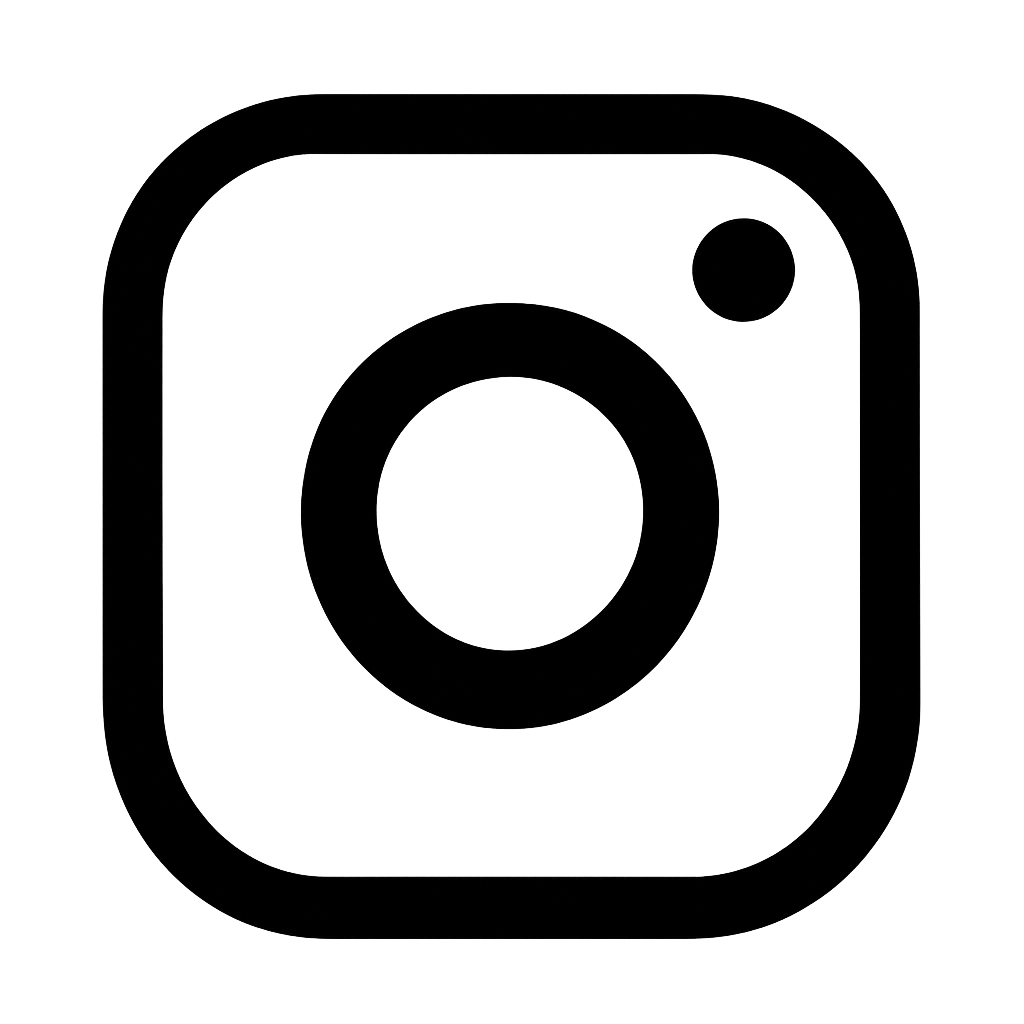 Icona di Instagram con fotocamera stilizzata