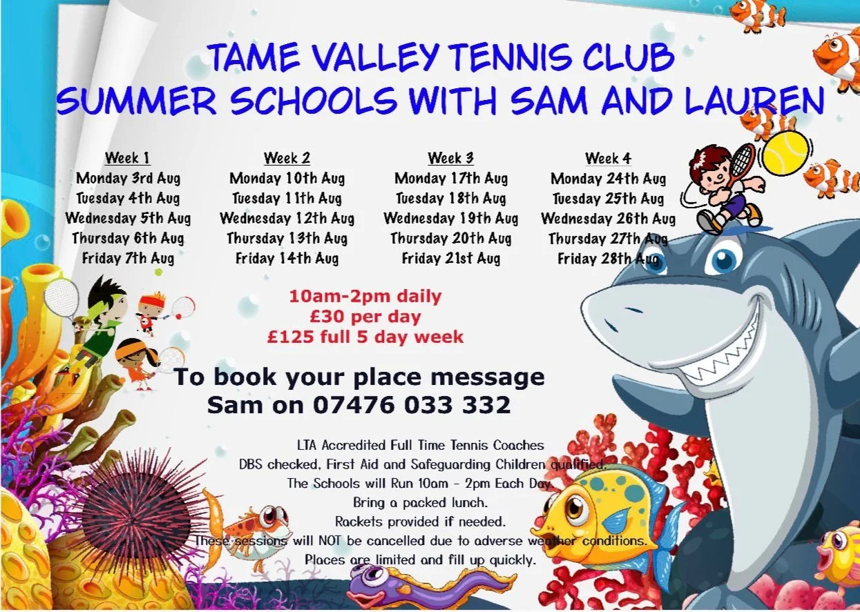 Junior Tennis Summer Schools 