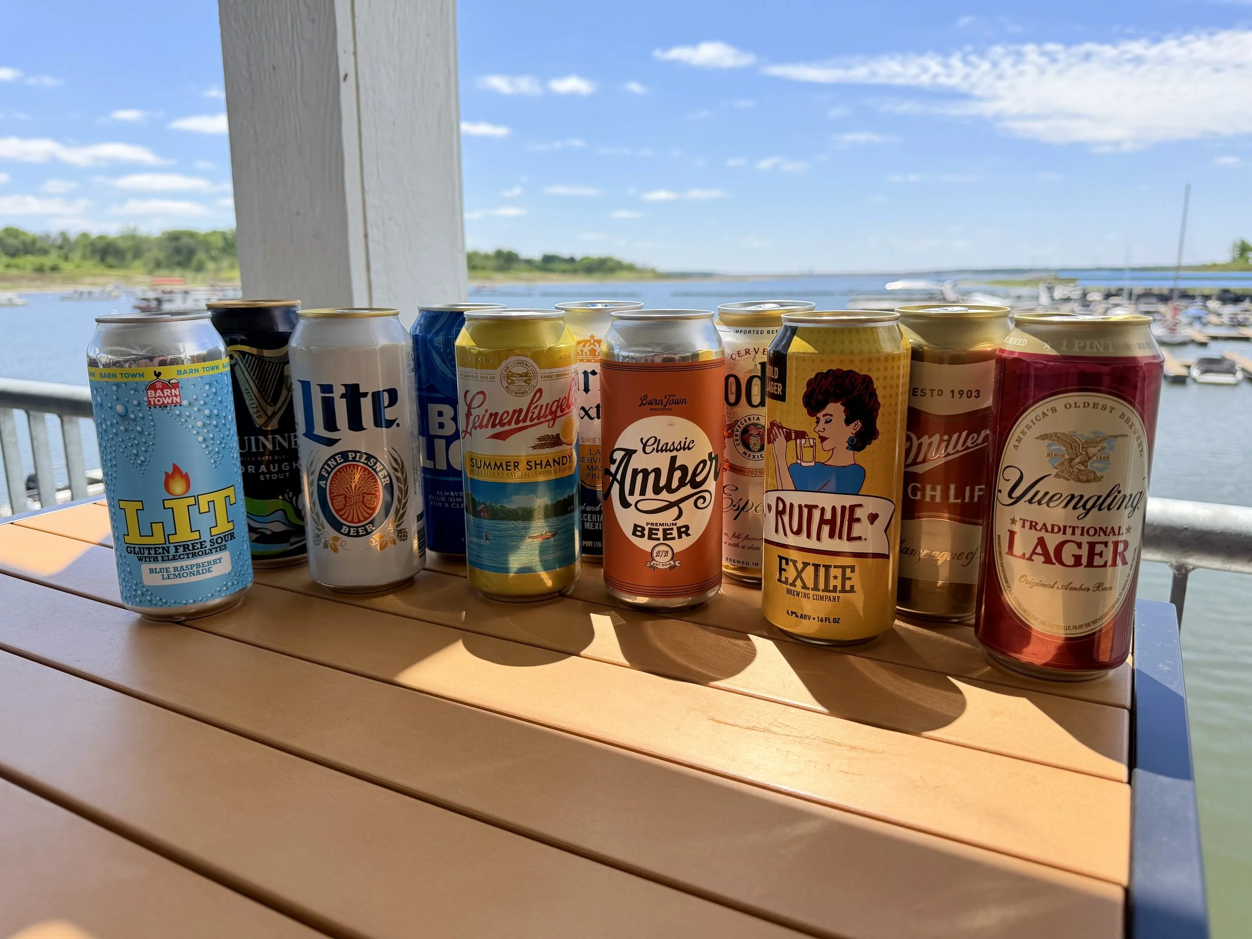 Beers at The Soggy Frog Marina Bar