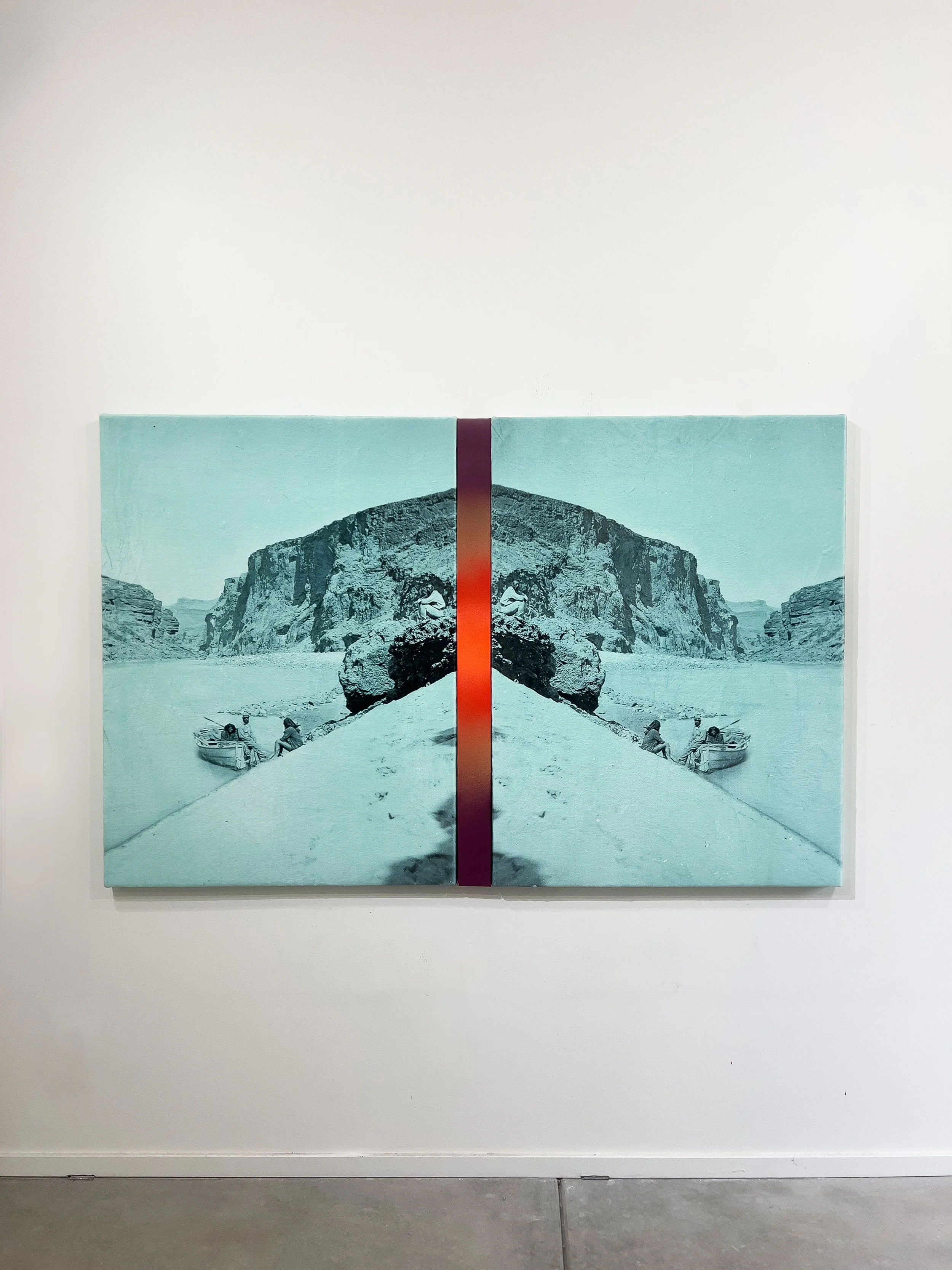 'Thanks For Coming' Printed Fleece Blanket, Enamel, Acrylic on Canvas - 76" x 48" 2026