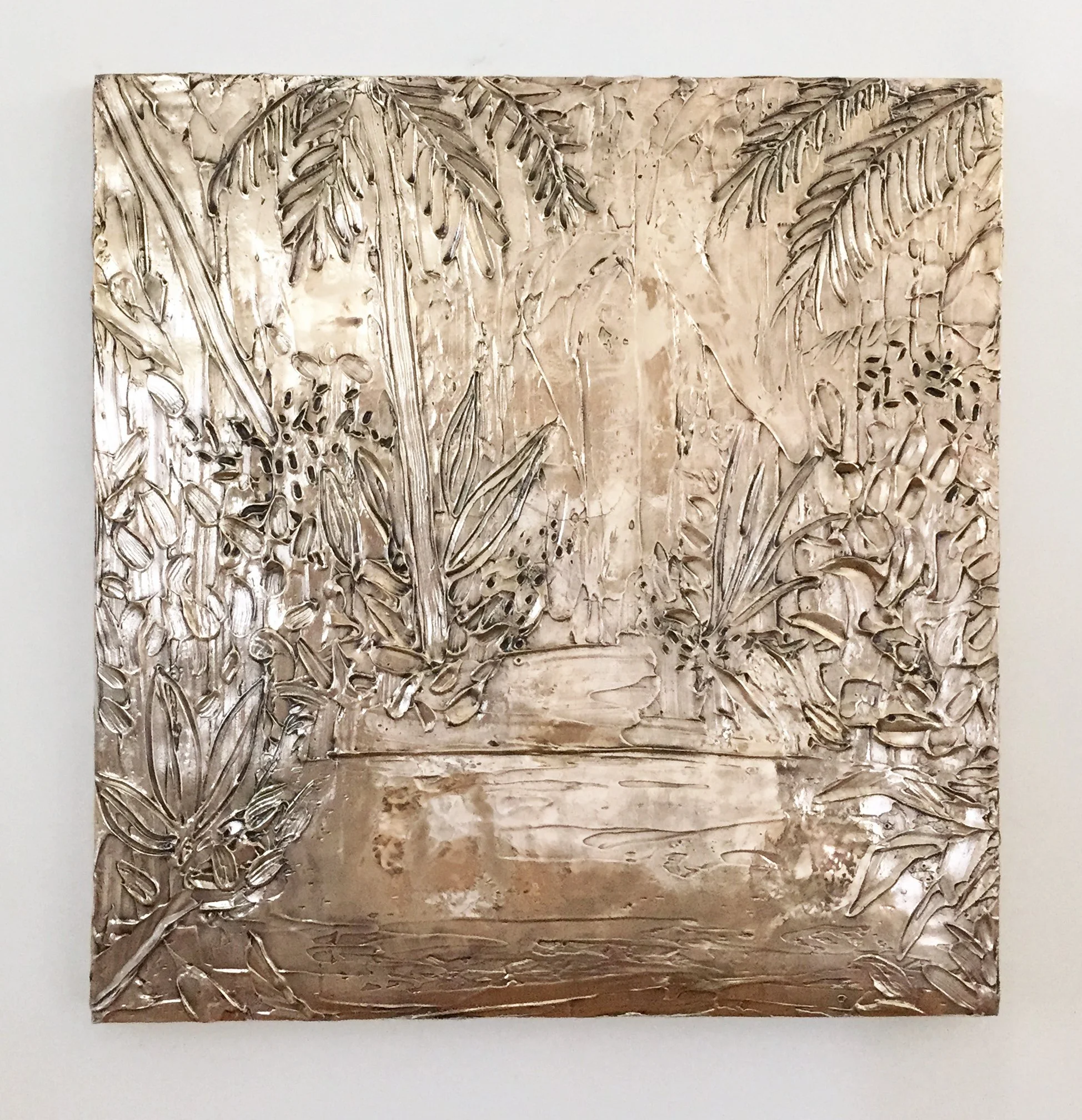 Auric Jungle #4 Cast Polished Bronze
48in x 48in 2015