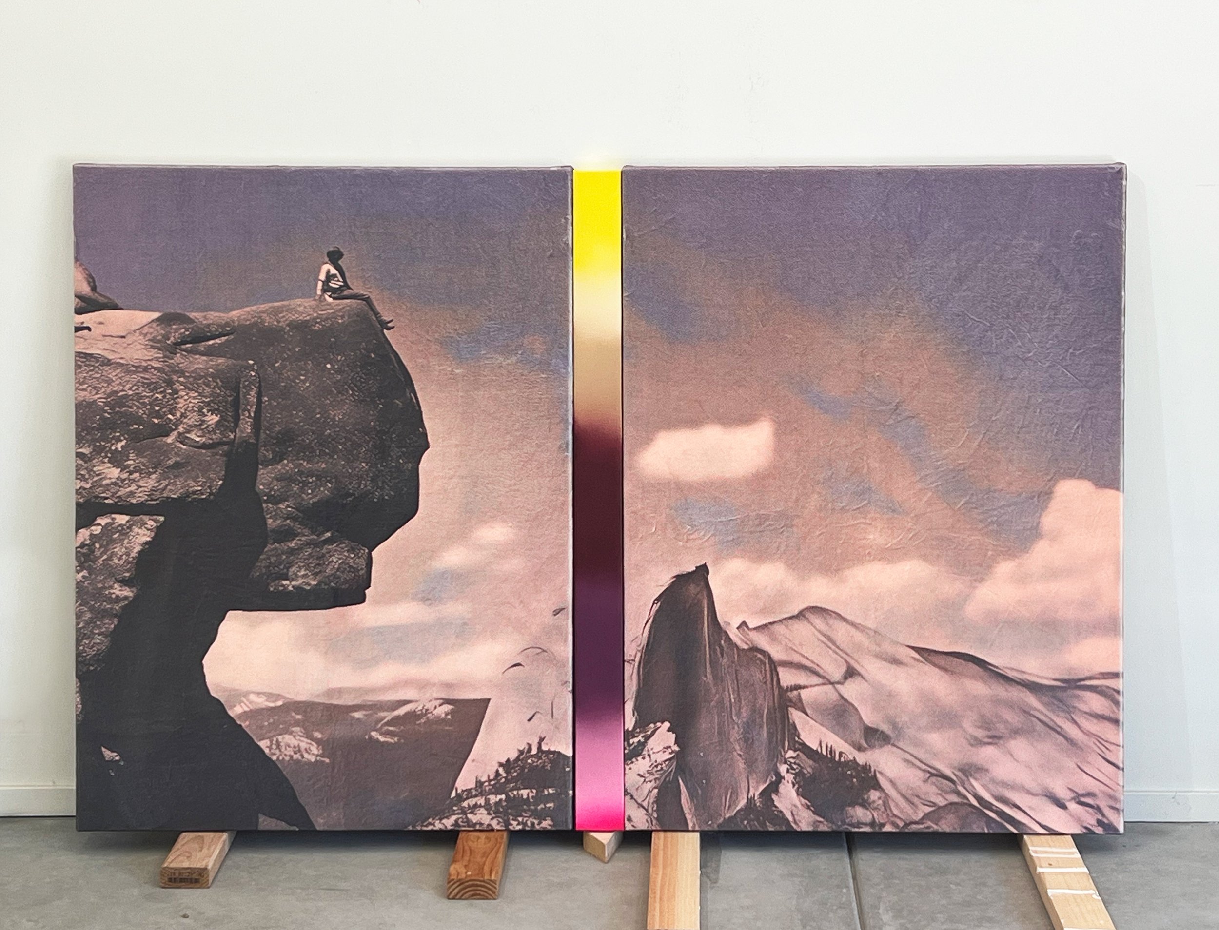 'See You Out There' Printed Fleece Blanket, Enamel, Acrylic on Canvas - 76" x 48" 2026