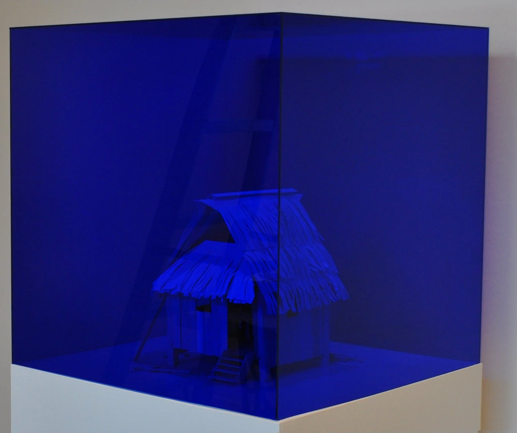 'Influential Pigment III' Plexiglass, carved balsa wood and archival paper
24in x 24in x 24in 2011