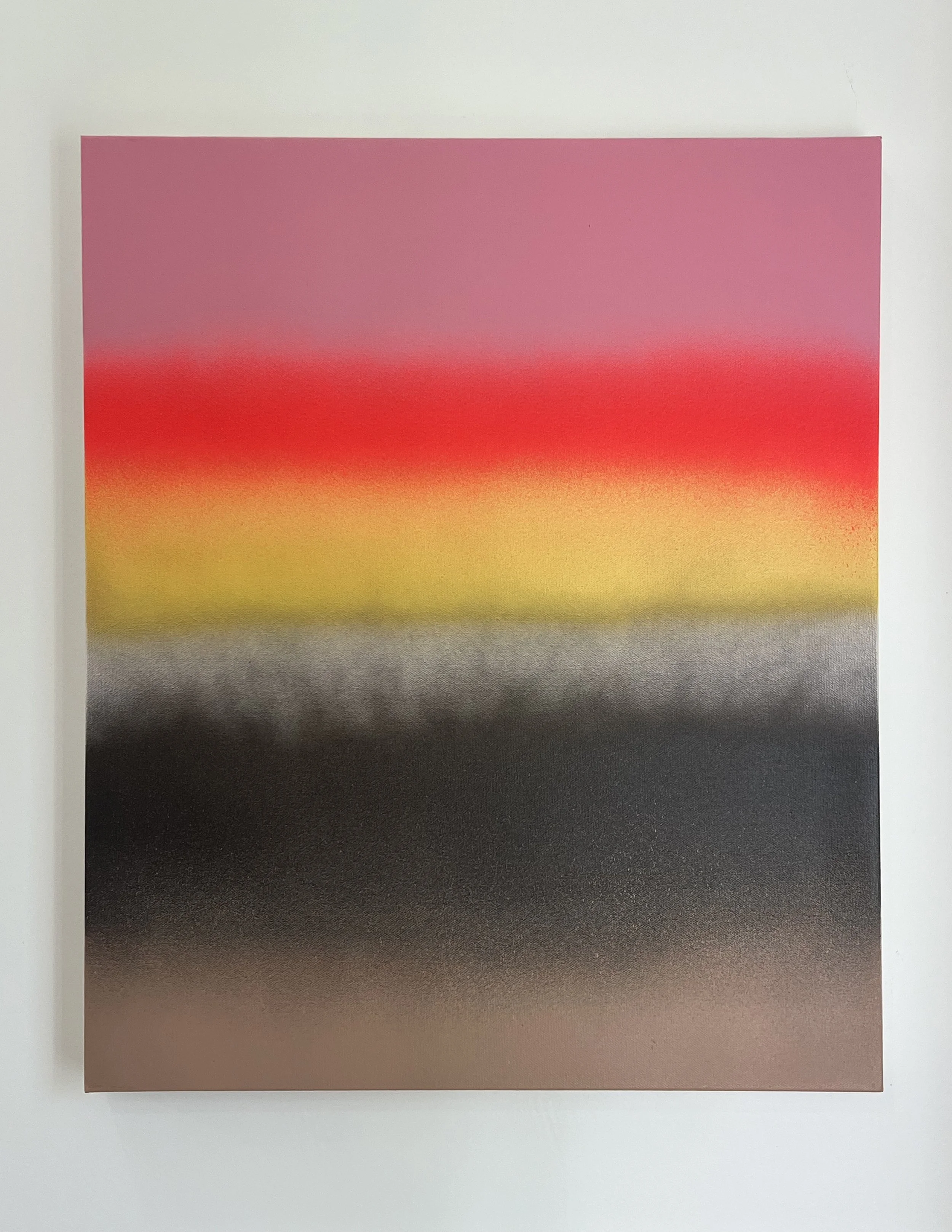 'Prospect' Enamel, Acrylic on Canvas - 24" x 30" 2026