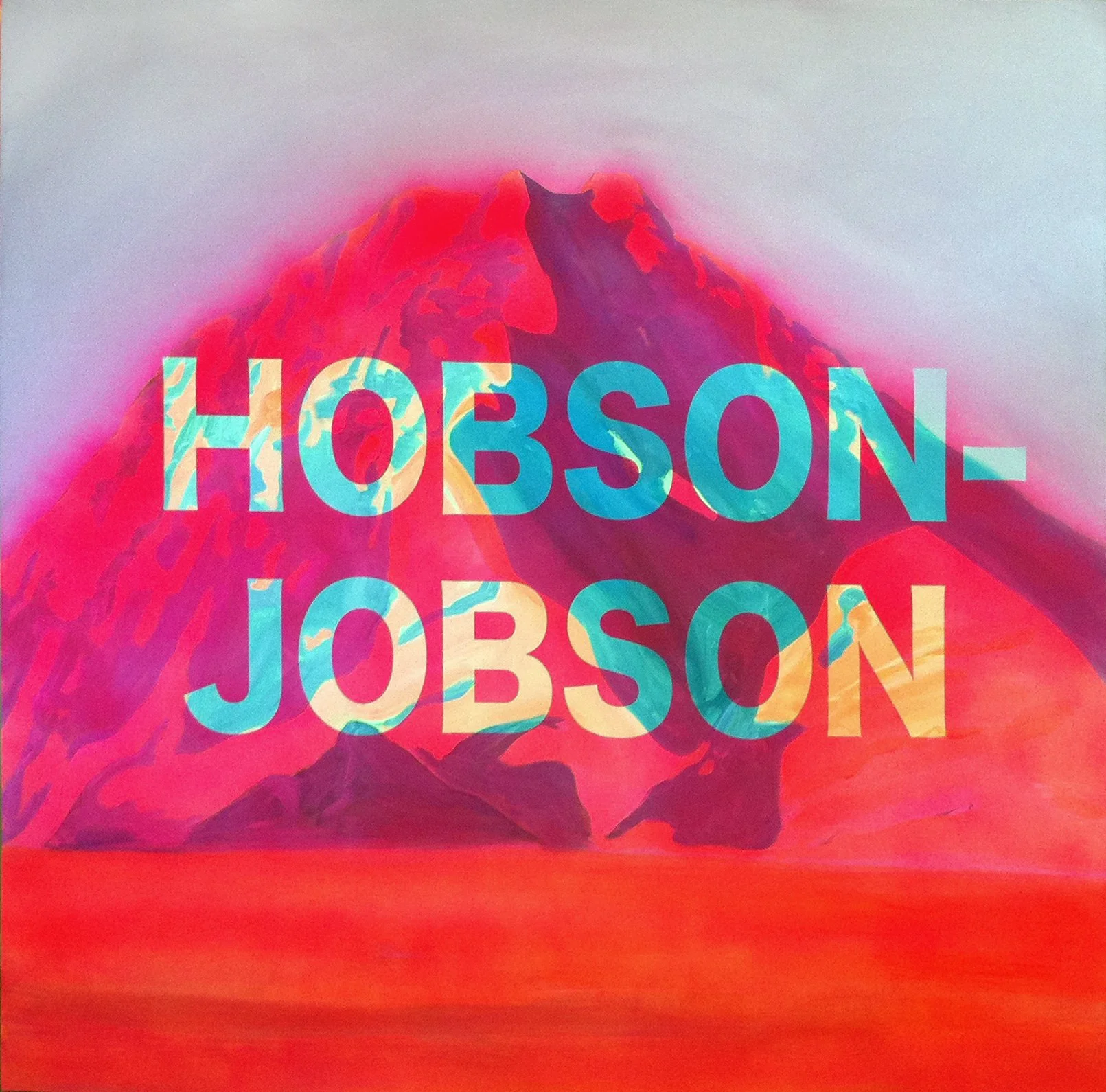 'Hobson-Jobson' Oil and fluorescent enamel on canvas 48" x 48" 2011