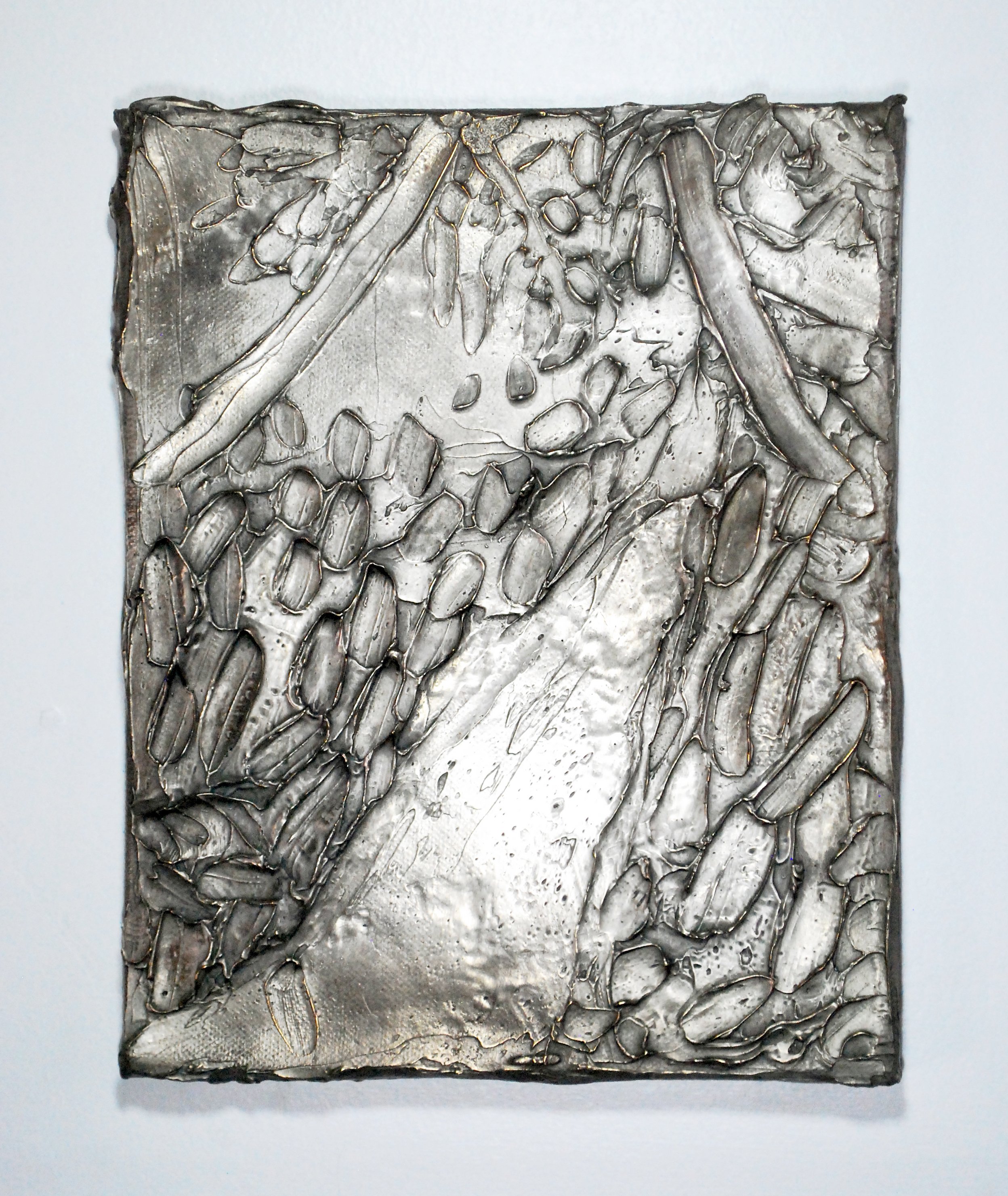 'Argent Jungle' Cast Bronze - Custom Patina 8in x 10in 2014