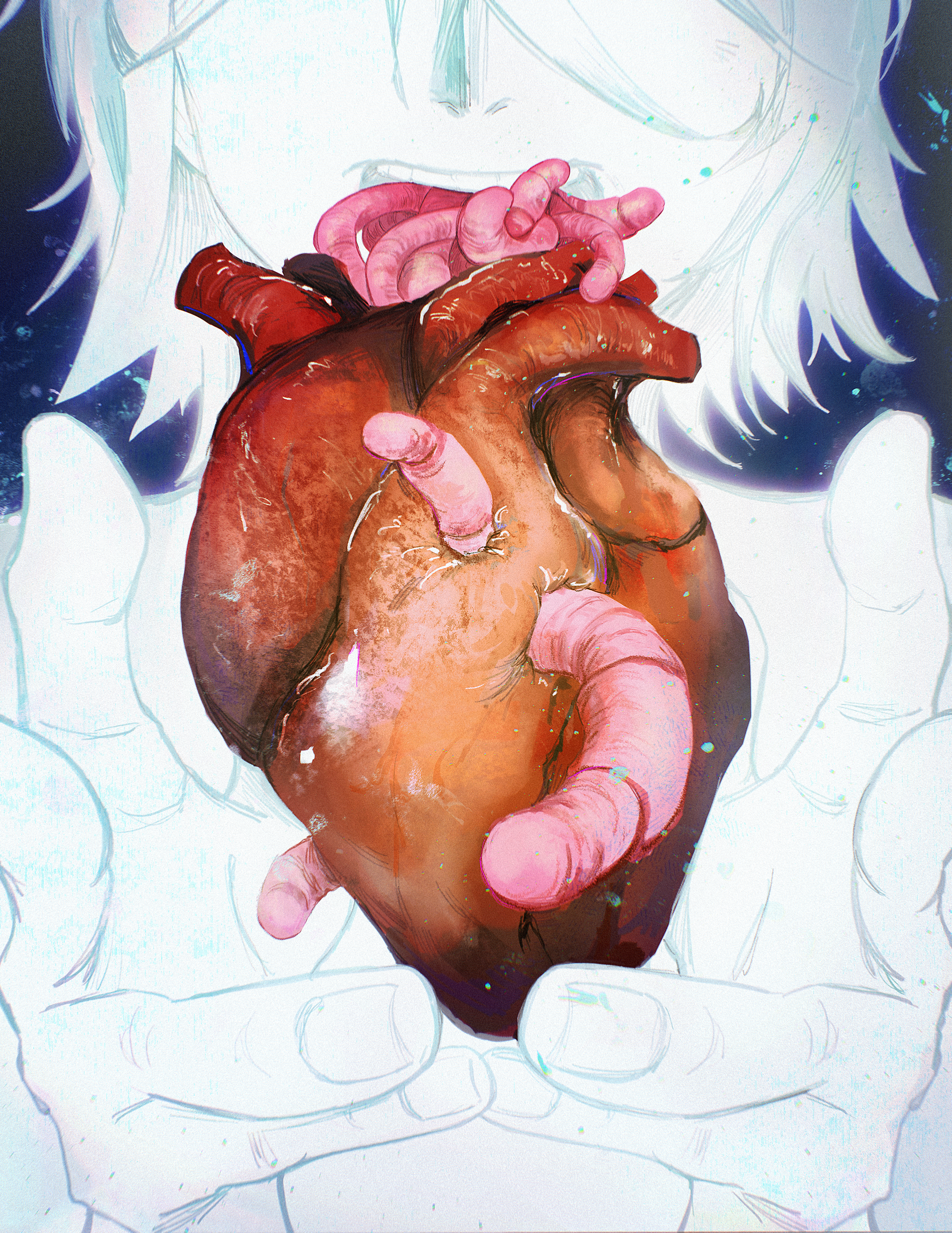 Choking on unsaid words like worms