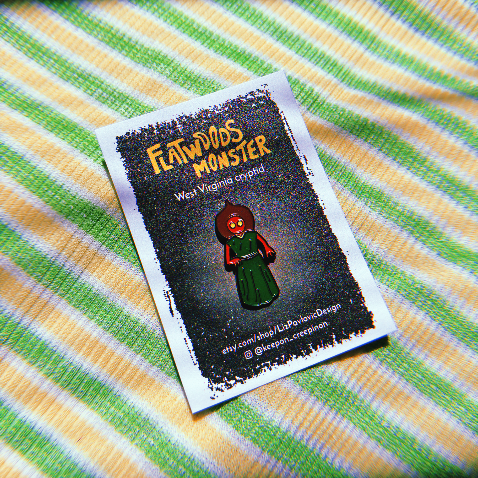 Flatwoods Monster pin