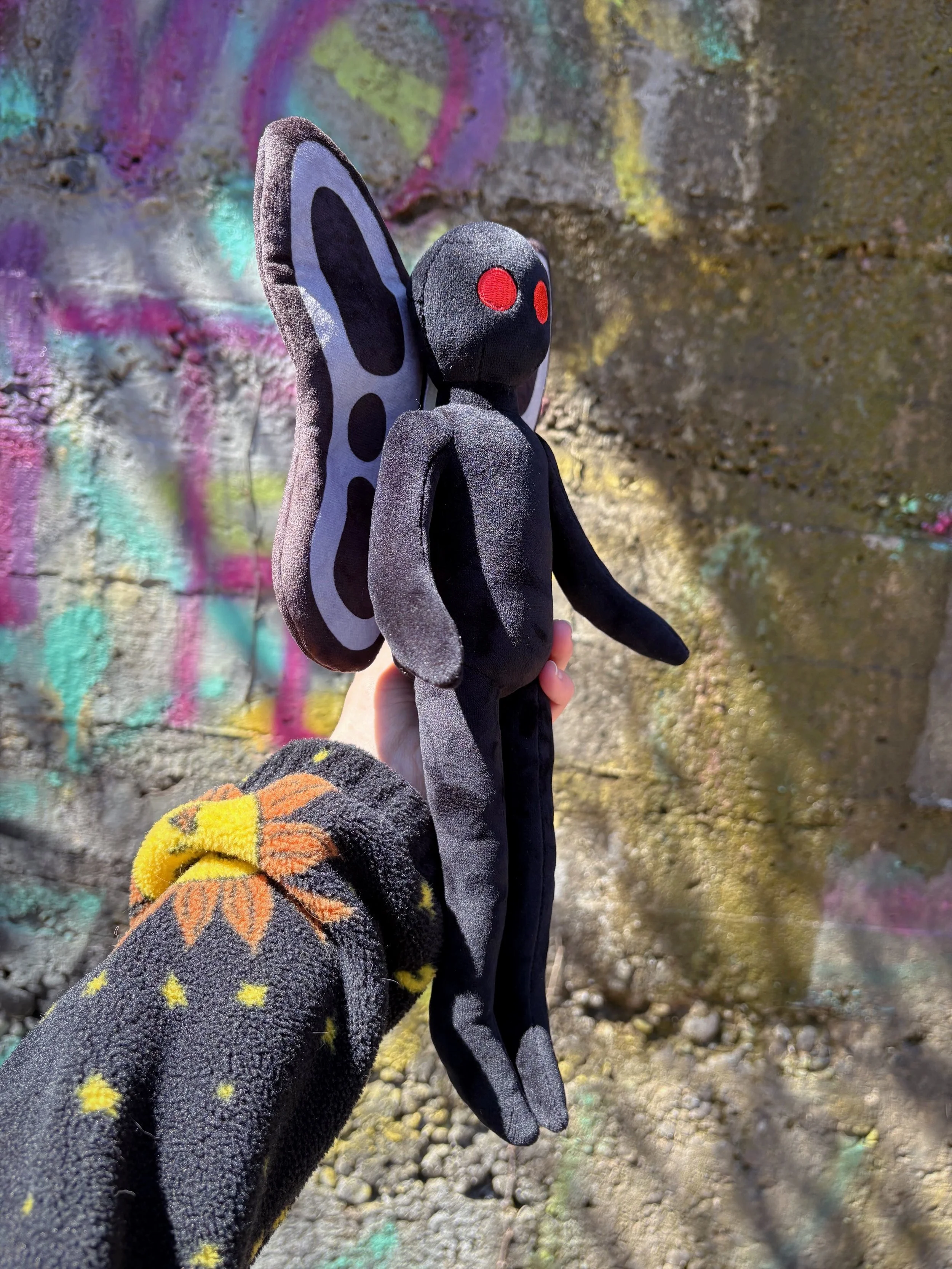 mothman plush graffiti 2.JPG
