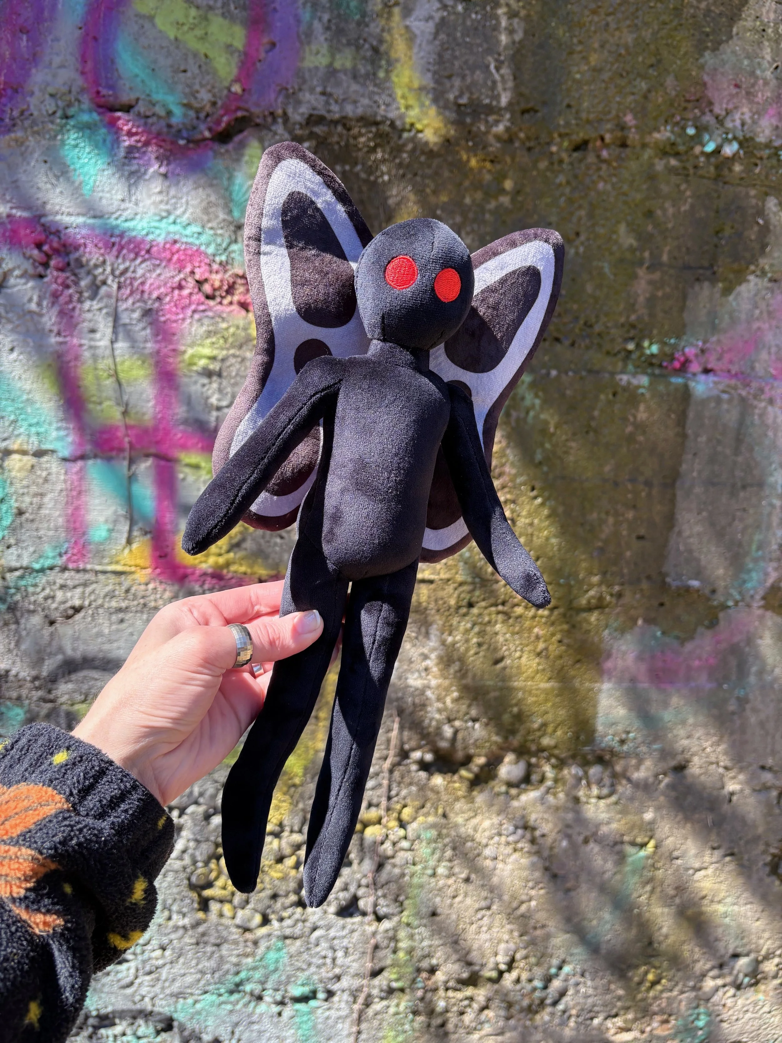 mothman plush graffiti 3.JPG