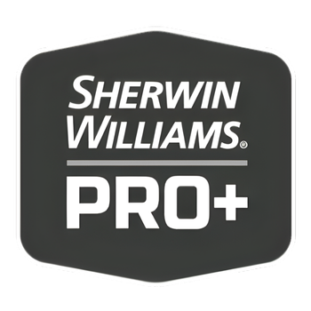 Sherwin Williams Pro+ logo on a black background.