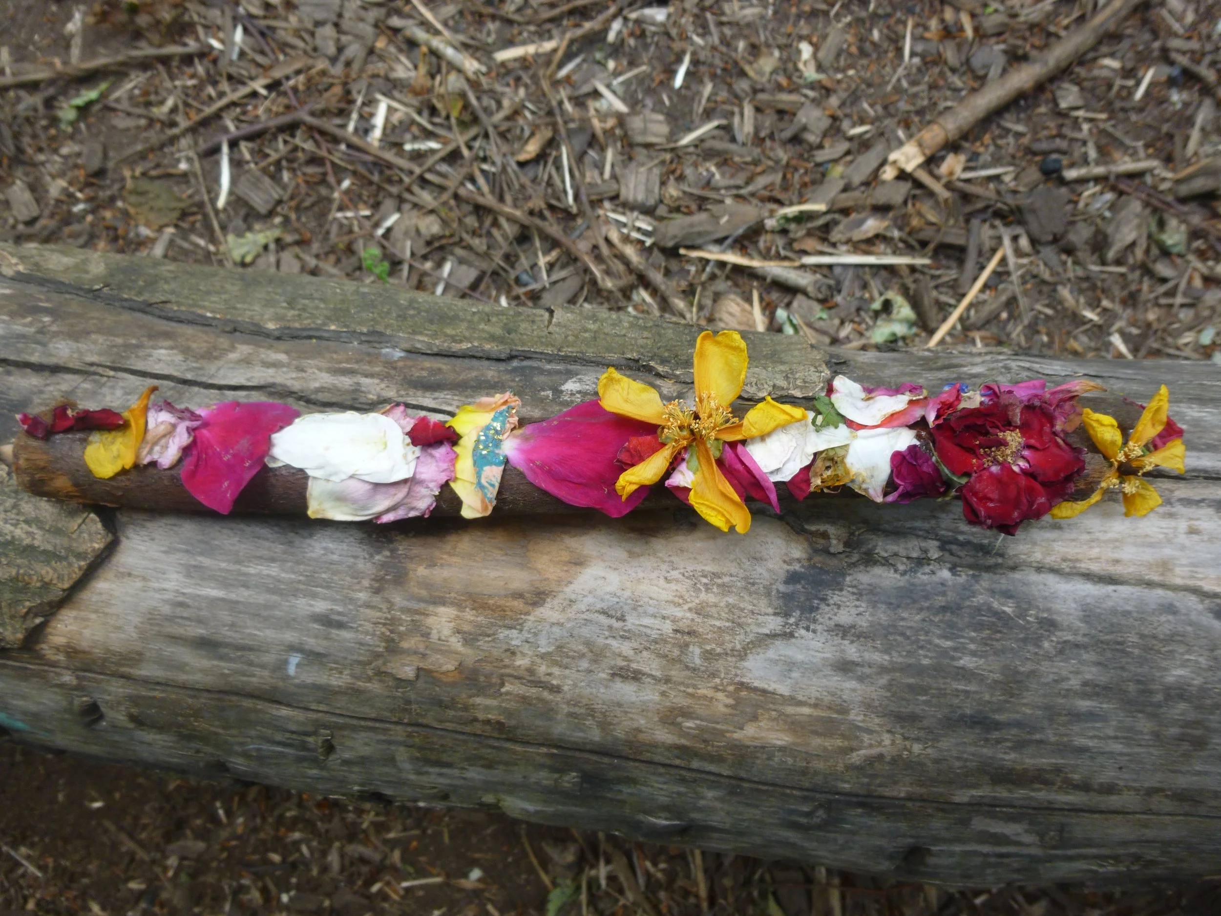 floral stick art