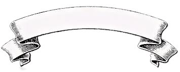 Empty white ribbon banner fantasy theme