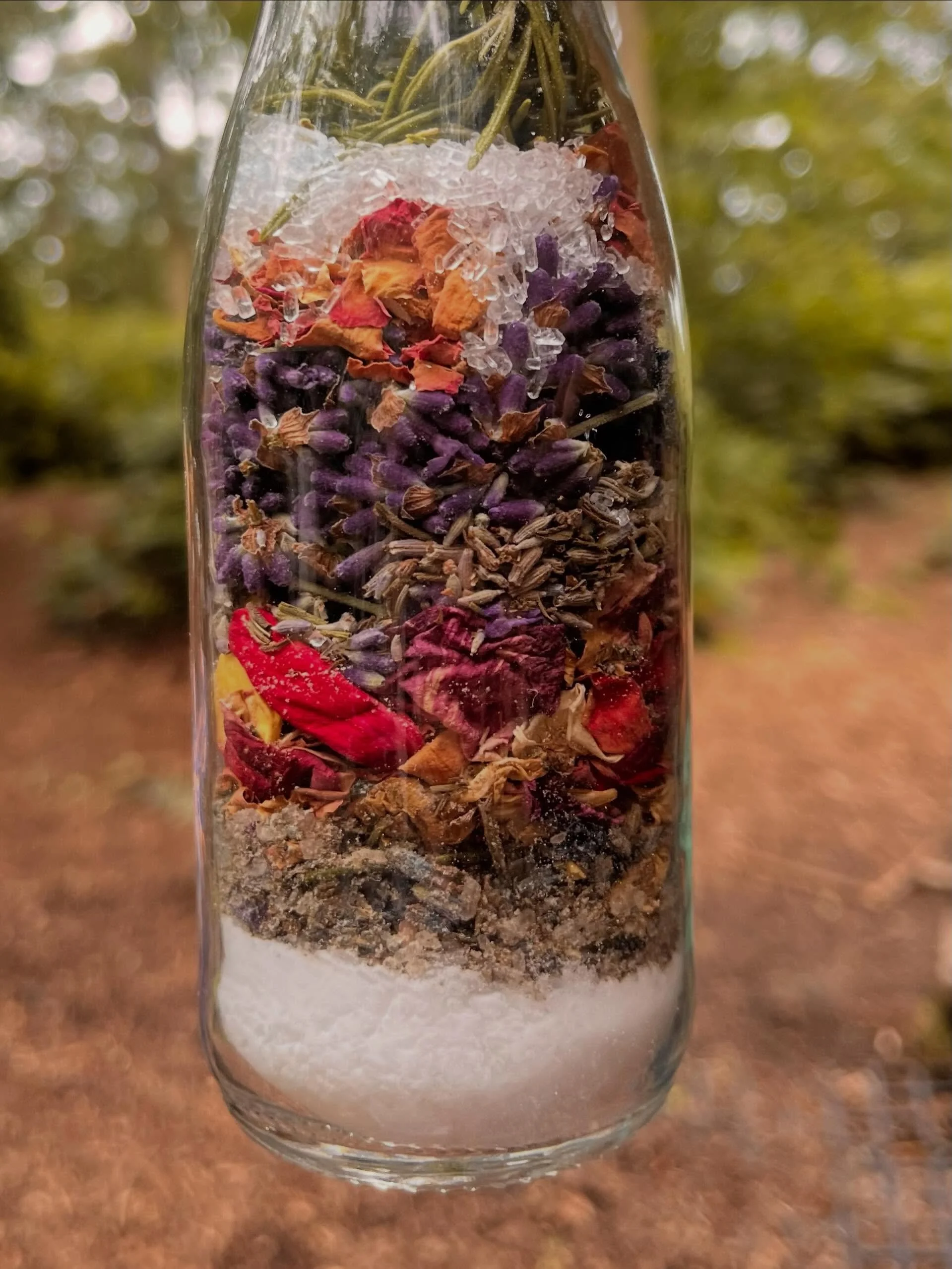 beautiful herbal bath potion
