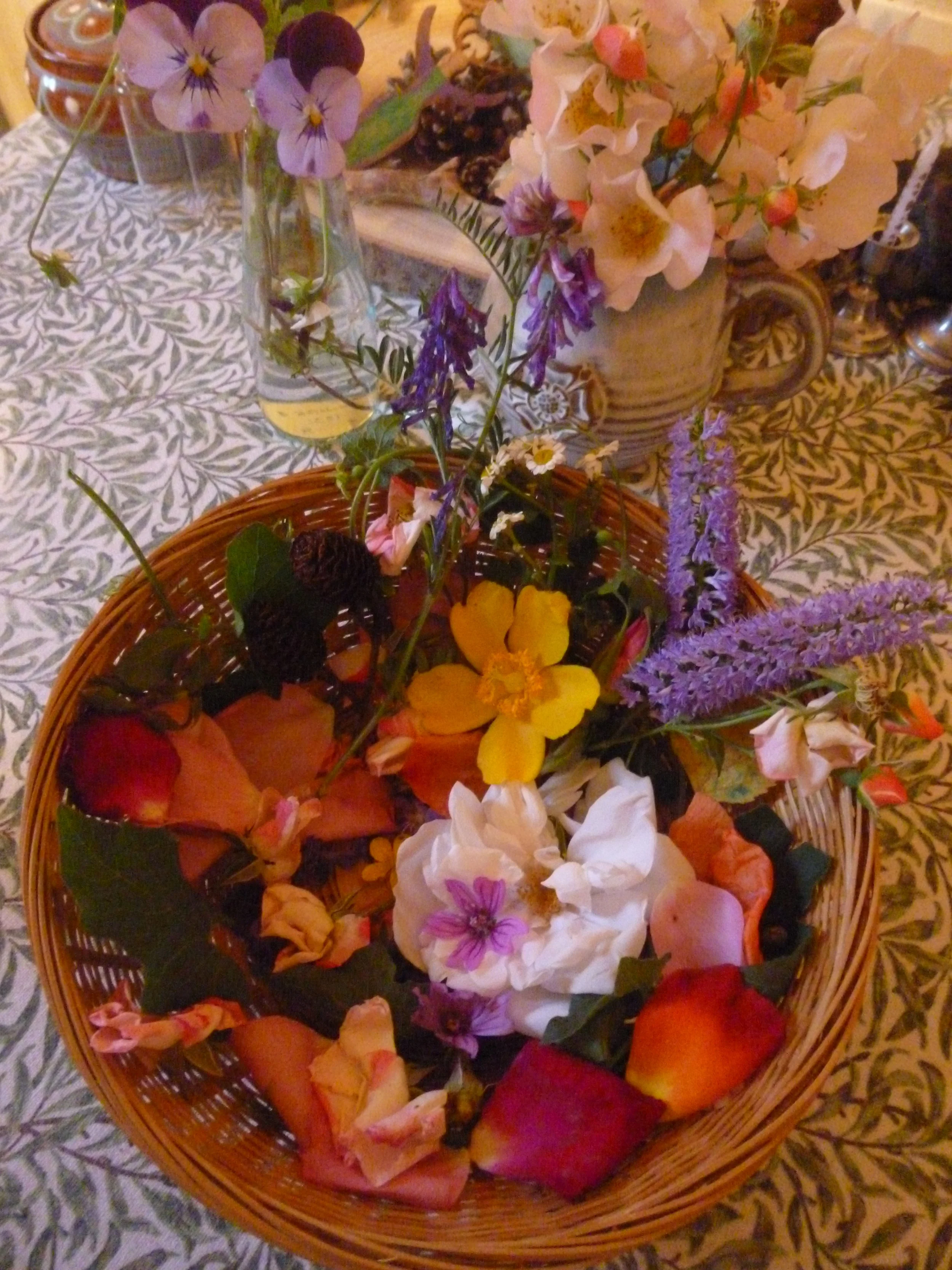 Midsummer mandala basket