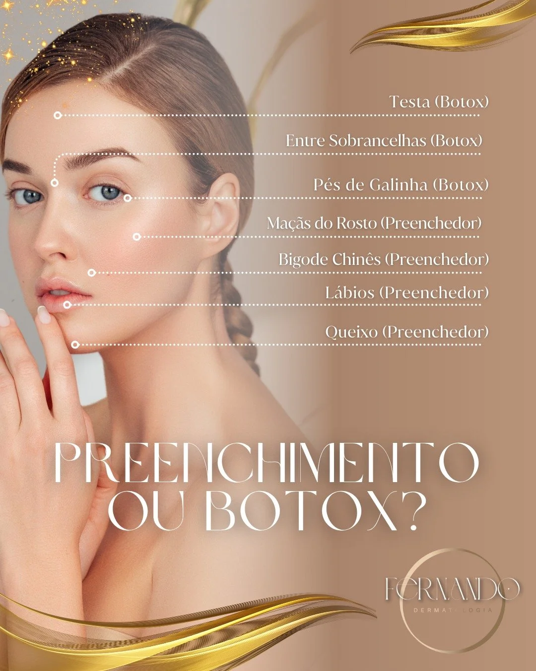 Preenchimento ou Botox: voc&ecirc; sabe qual &eacute; a escolha certa para o seu objetivo? 🤔✨

Muitas pessoas confundem os dois, mas eles agem de formas completamente diferentes:

🔹 Botox (Toxina Botul&iacute;nica): Relaxa a musculatura. &Eacute; o
