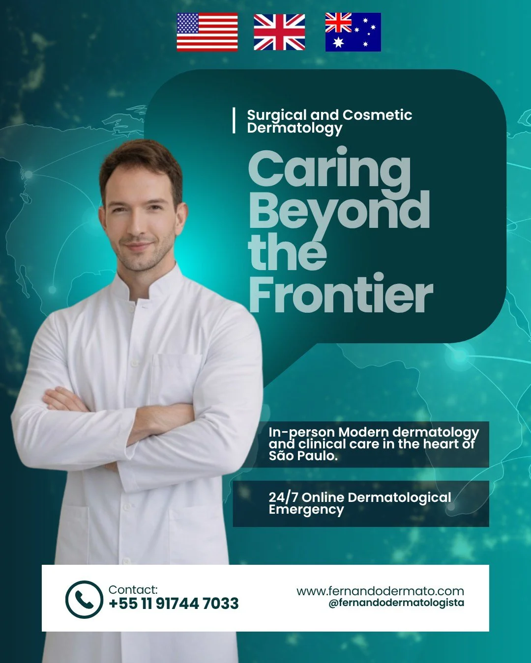 Navigating healthcare in a foreign country can be challenging, but communication shouldn't be a barrier to your well-being. 🩺 
I offer medical consultations for international patients right here in S&atilde;o Paulo, entirely in English. 
My goal is 