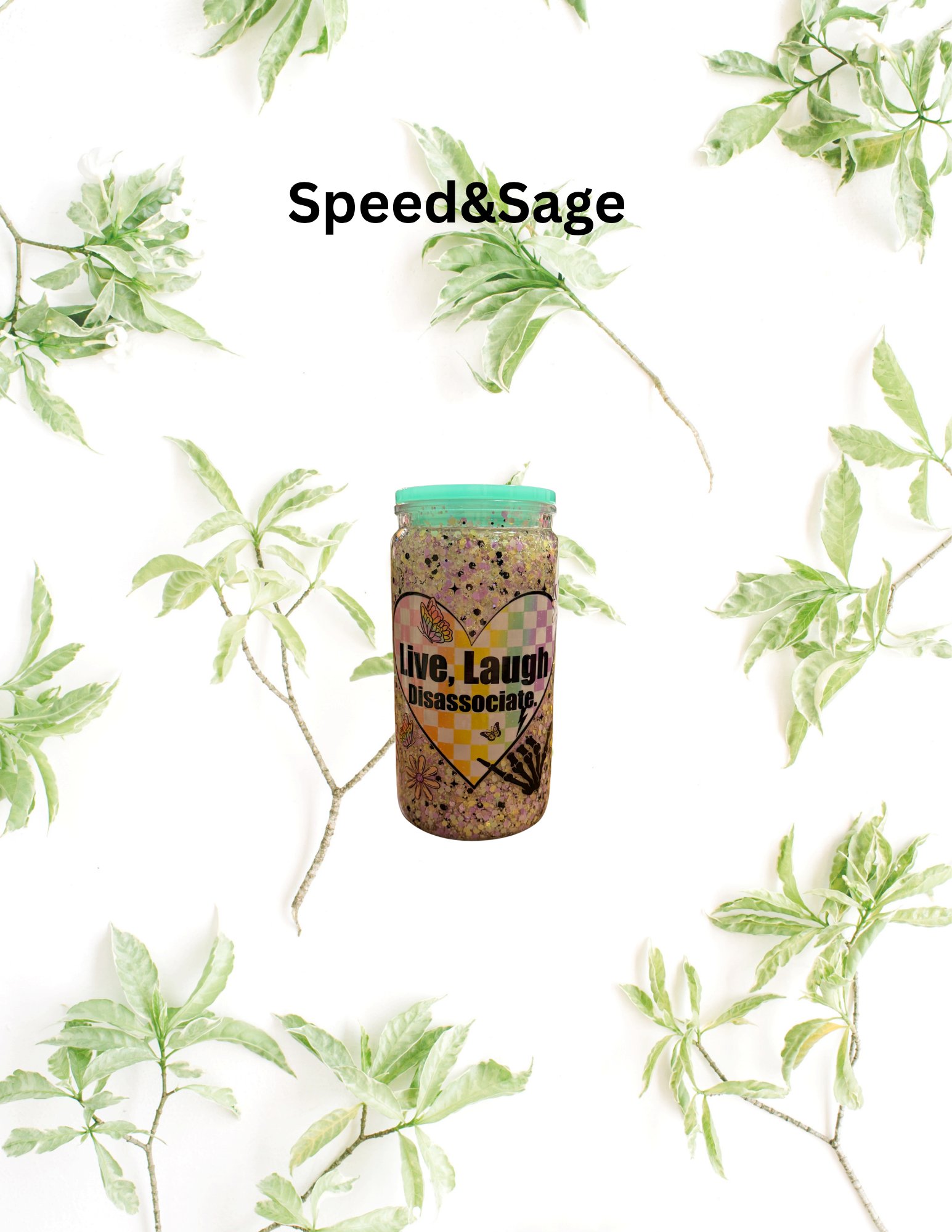 Wrapped Tumbler - Live, Laugh, Disassociate