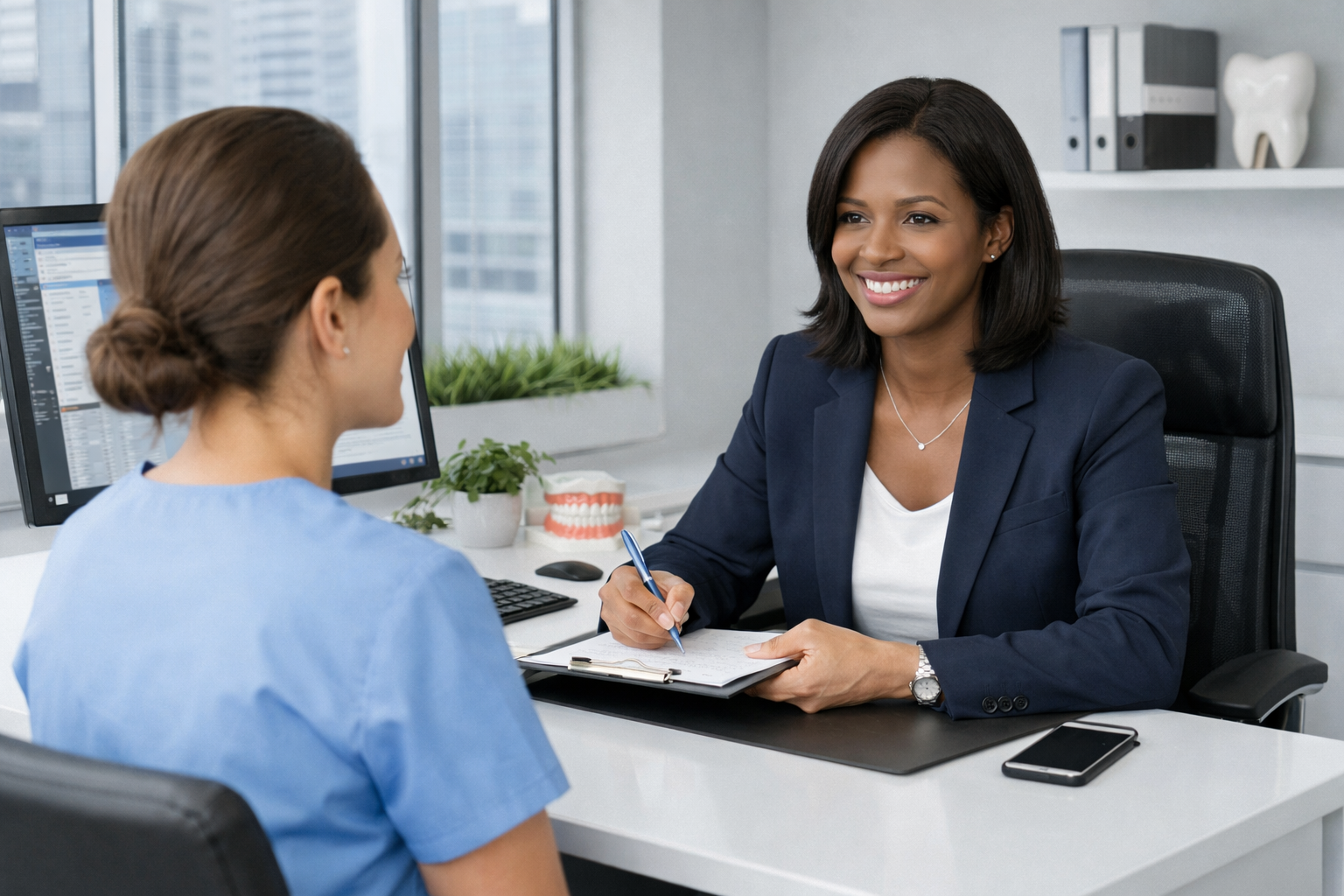 Onboarding a locum dental nurse for work in Hertfordshire clinics