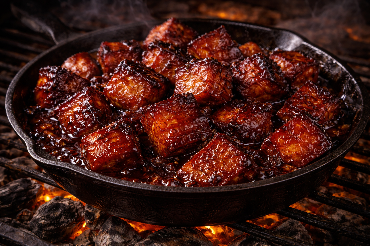 SMOKED PORK BELLY BURNT ENDS