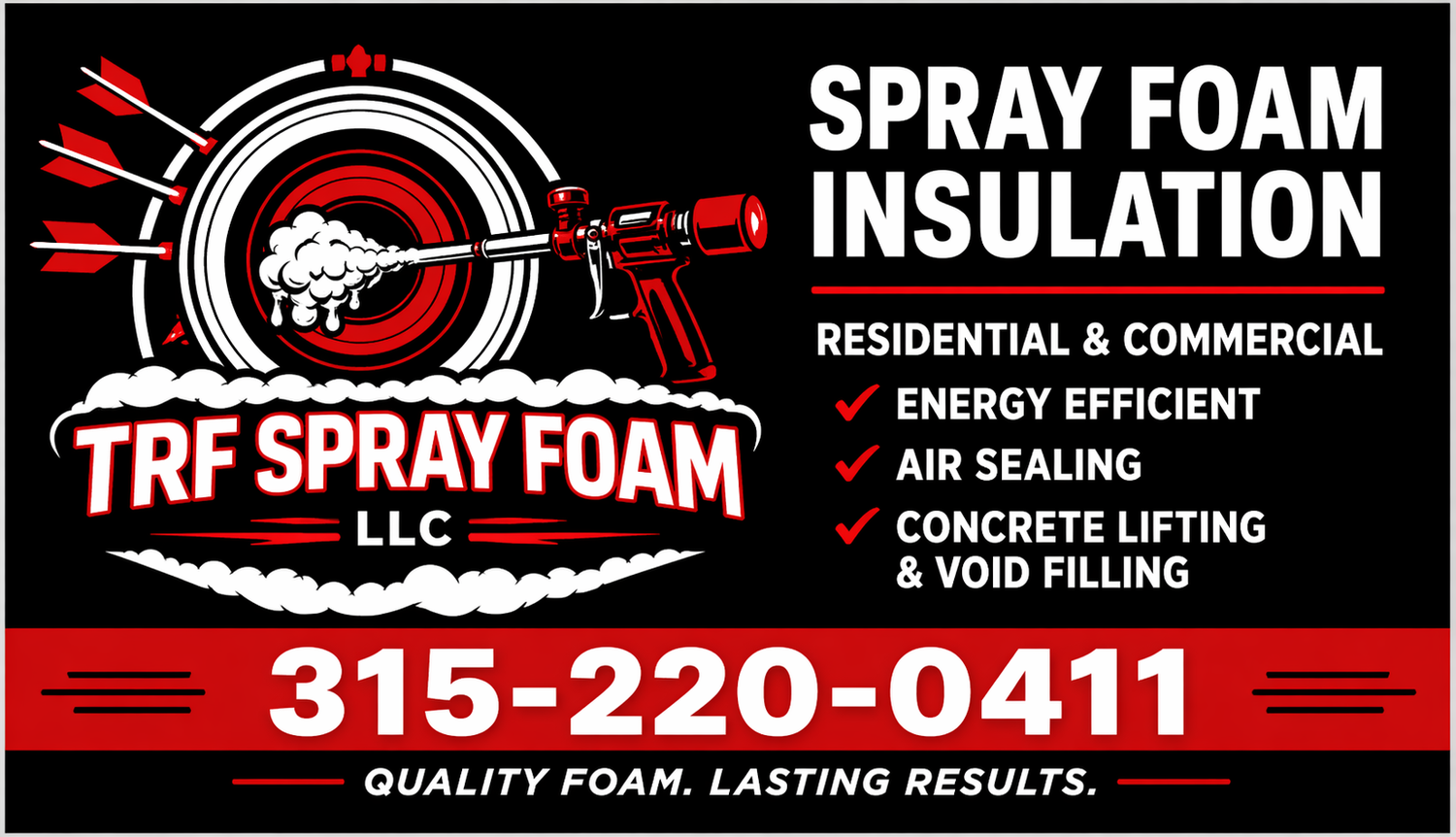 TRF Spray Foam LLC Contact Pete or Zoie today.