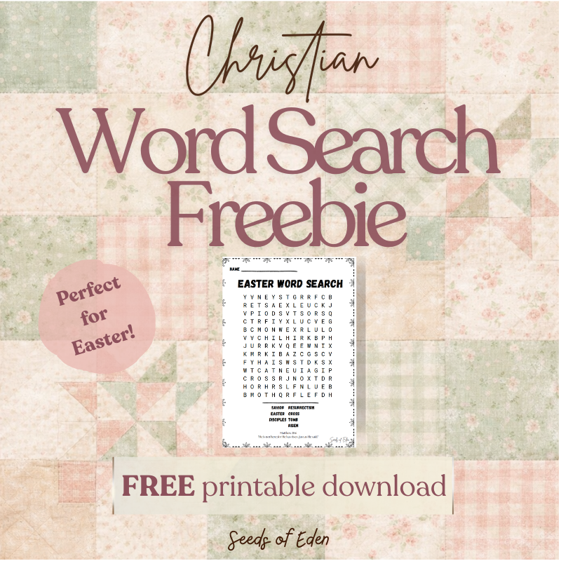 Free Christian Easter Word Search | Printable