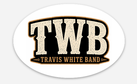 Travis White Band Sticker