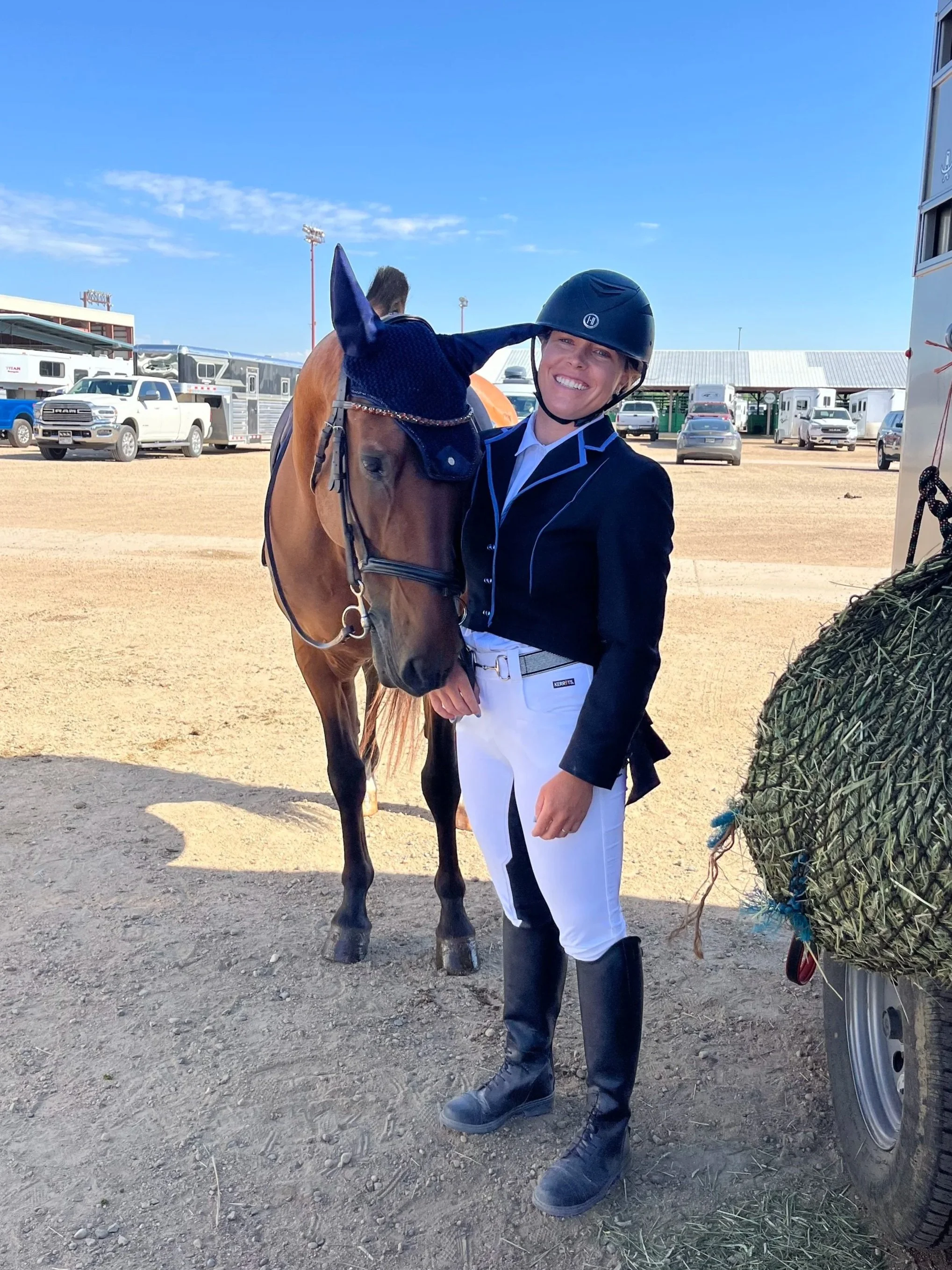 Megan Sorentino competition dressage with Julepe Grand Prix Andalusian