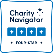 Charity Navigator Four-Star rating badge.