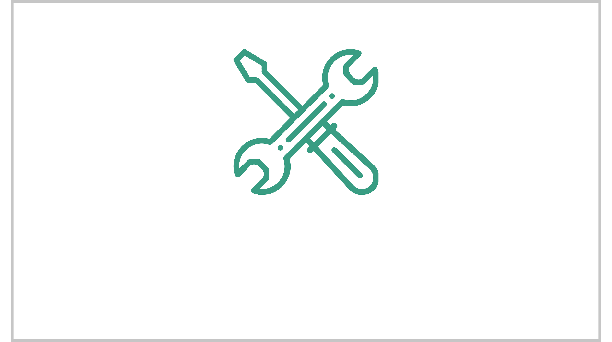 Icon of a wrench, screwdriver, and spanner crossed over each other, representing tools or repair.