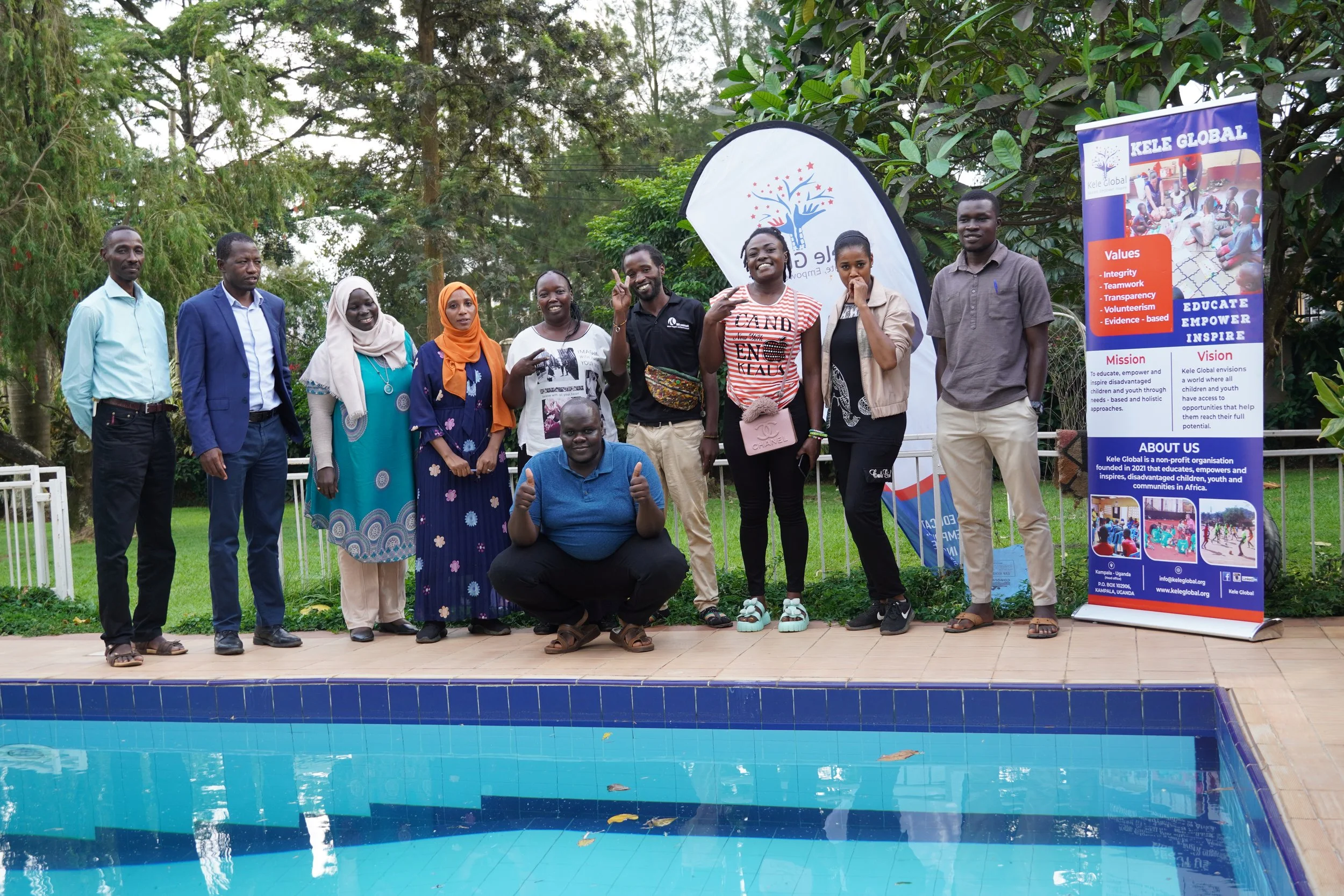 Manal holding care package.JPG