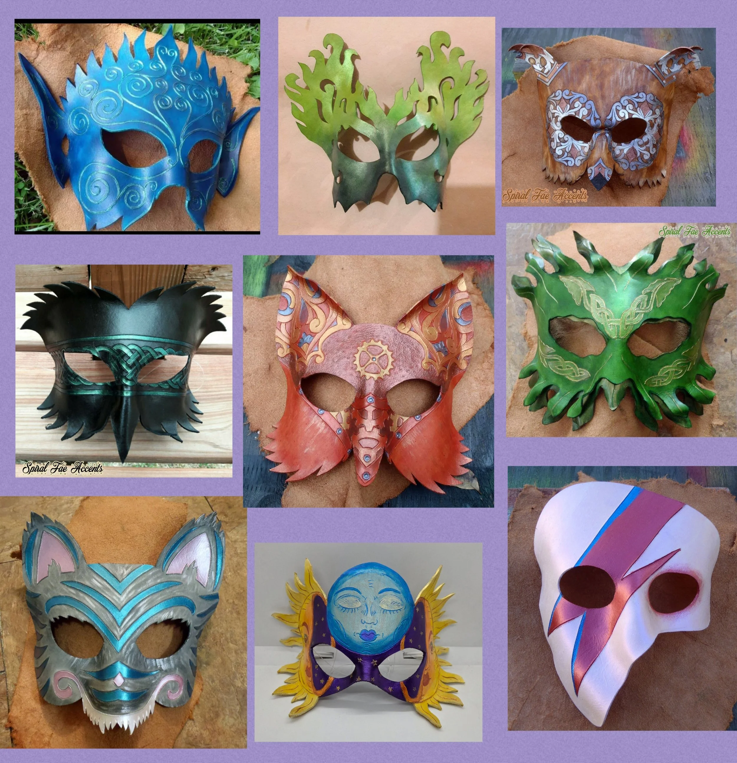 Leather Masquerade Masks