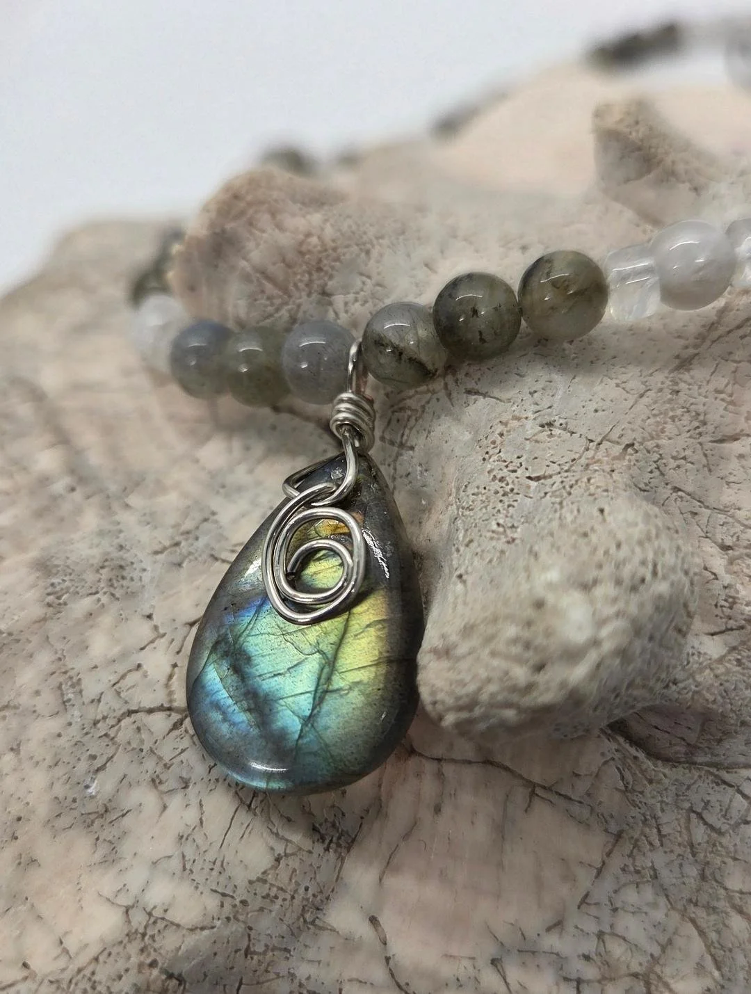 Moonstone and Labradorite Necklace