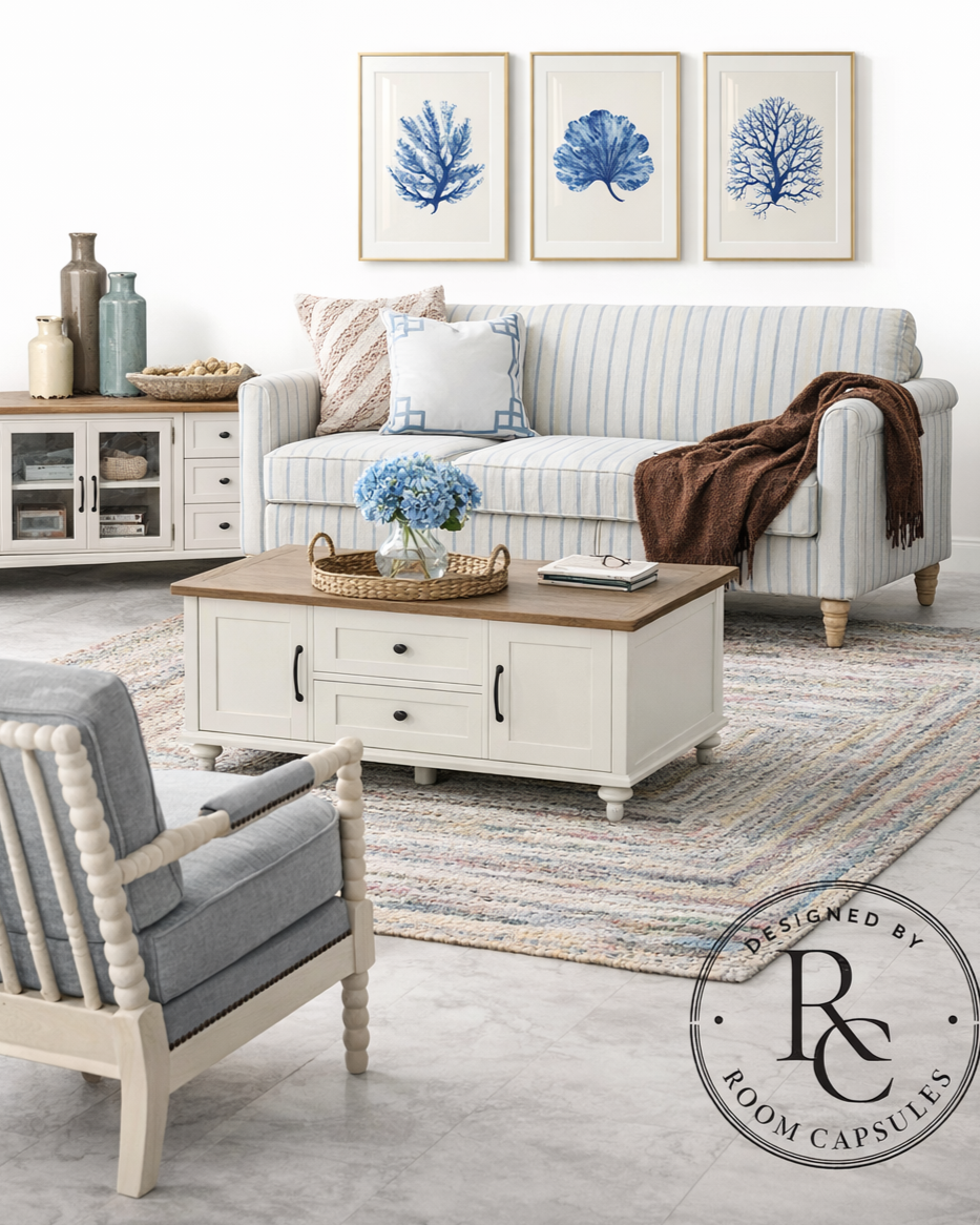 Coastal Living Room Under $2000