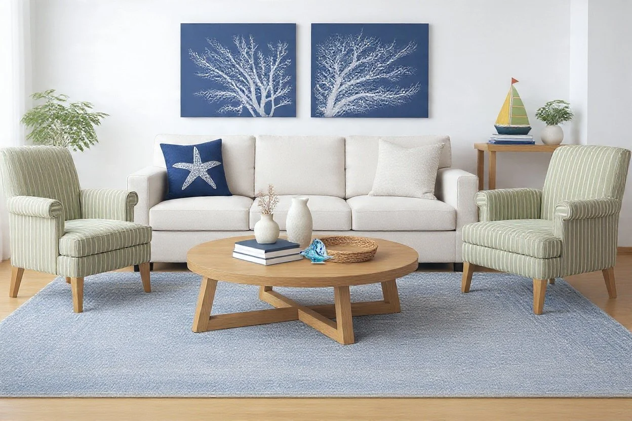 Coastal Living Room Under $3000 