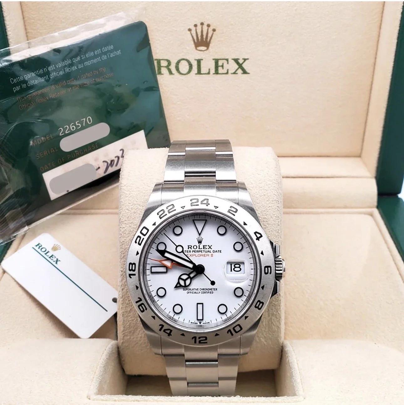 2023 Rolex Explorer 2 Polar