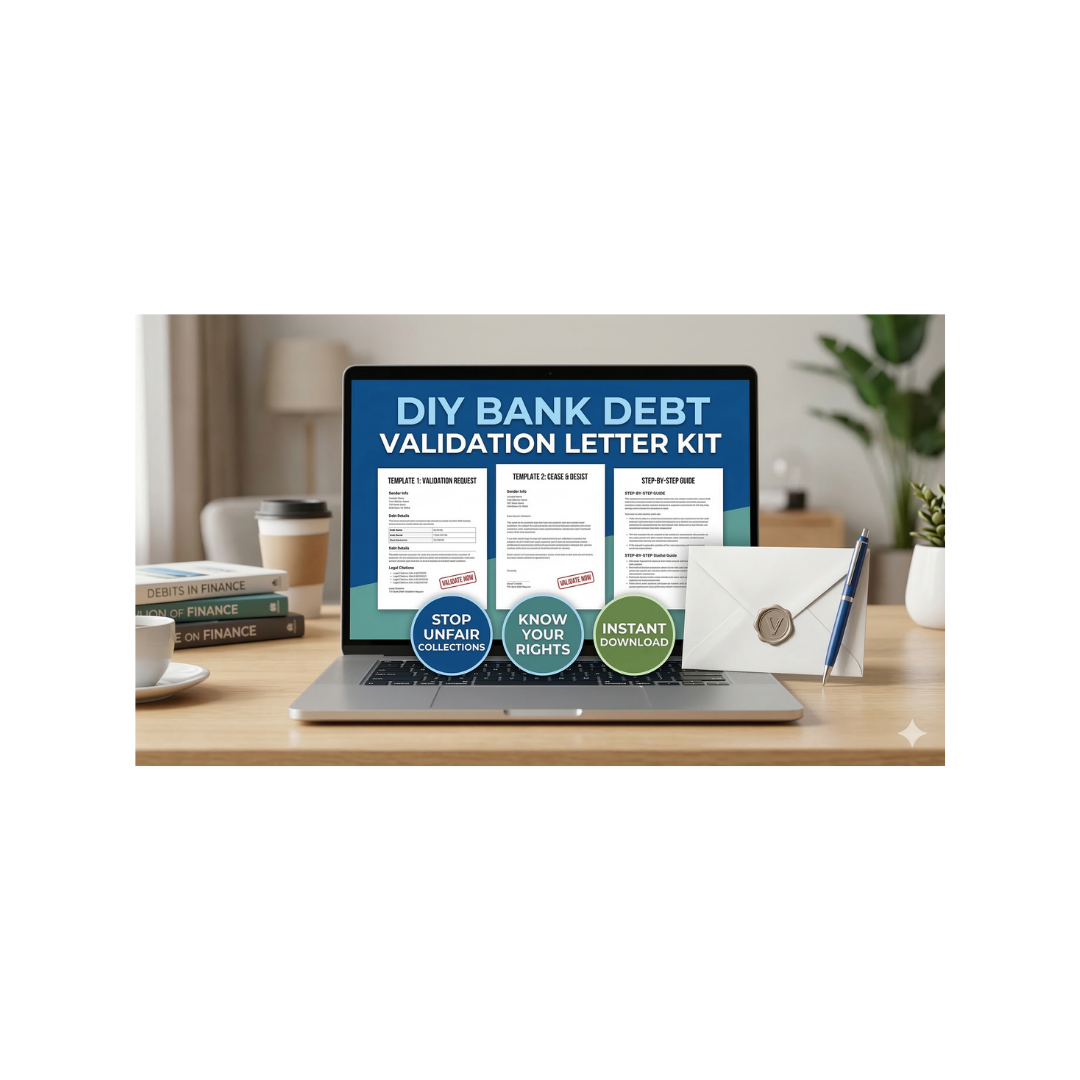 DIY Bank Debt Validation Letter Kit