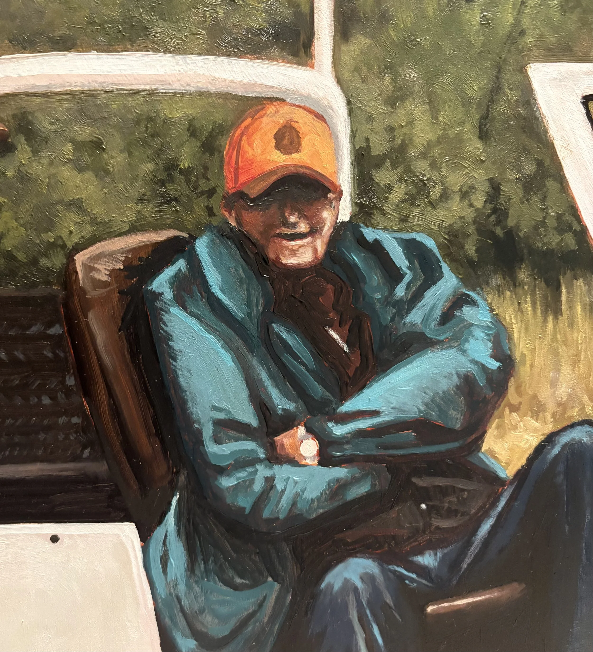 Fathers Take Us Hunting
-30x40 oil on ACM