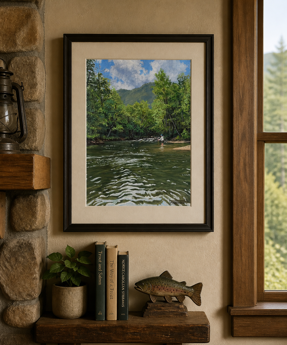 Bill Fishing
-12x16 oil on canvas