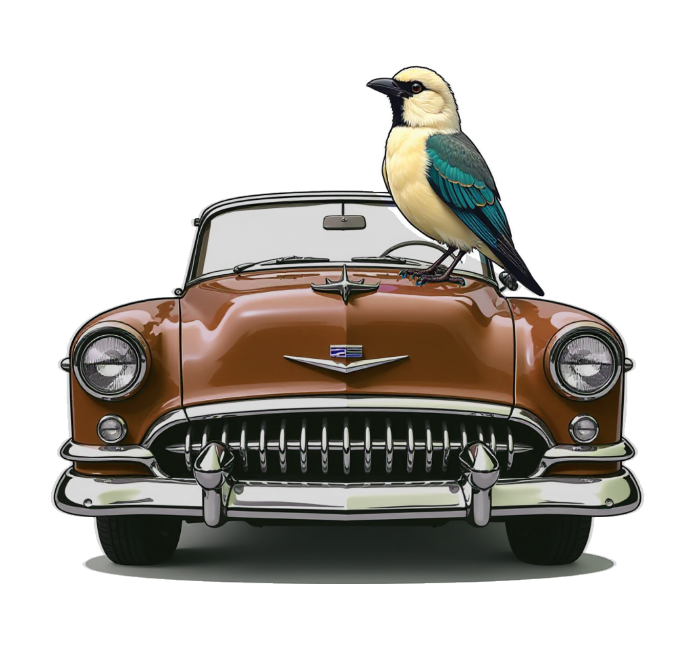 brown car logo