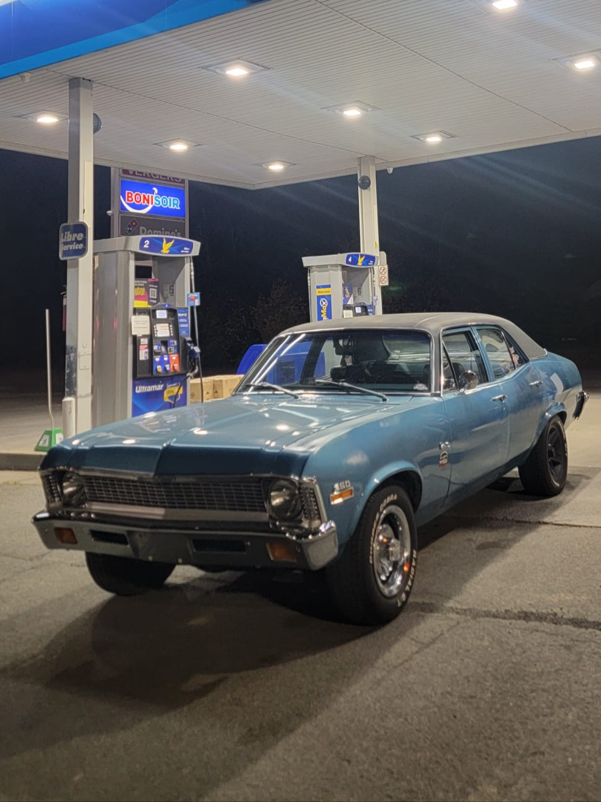 1972 Chevrolet Nova Bleu