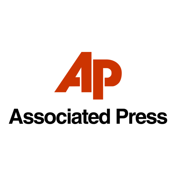 Associated Press logo with large red letters 'AP' and black text 'Associated Press' underneath.