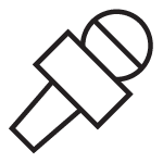 Outline illustration of a telescope