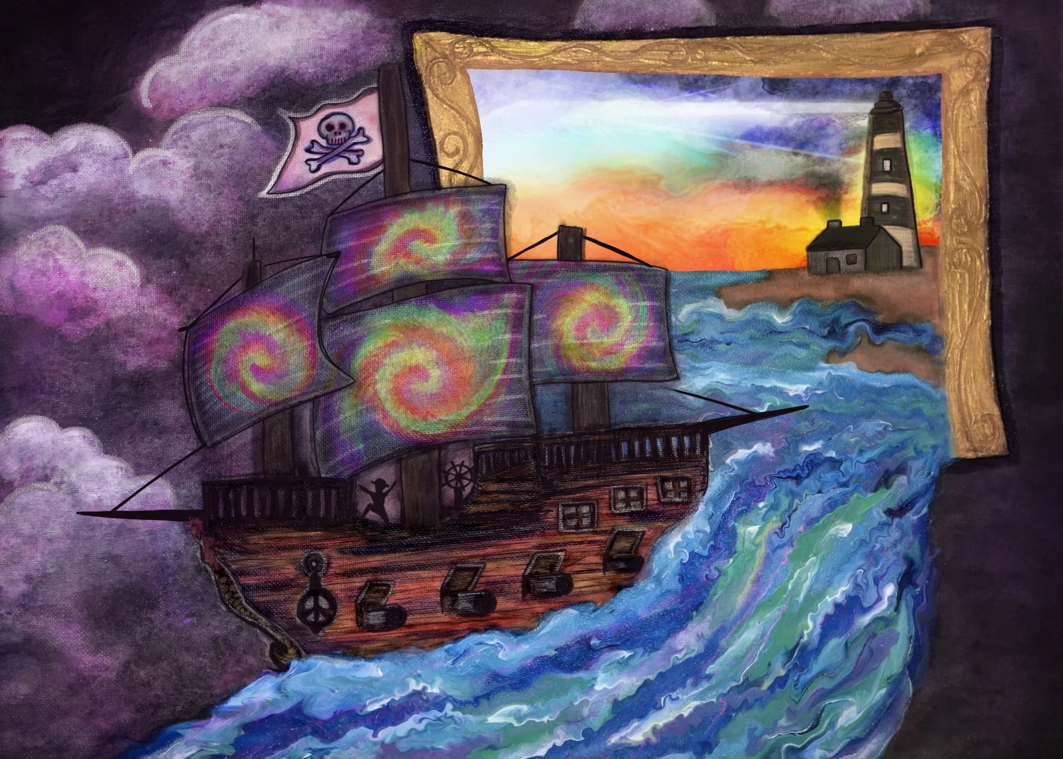 Spellbound | PRINTS & PRODUCTS AVAILABLE | mixed media - acrylic on canvas & digital 