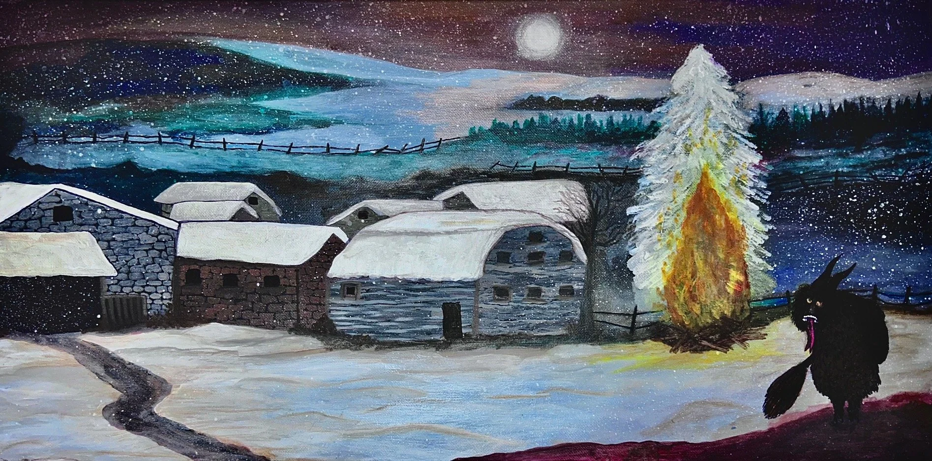 Silent Nite | OG FOR SALE | acrylic on canvas