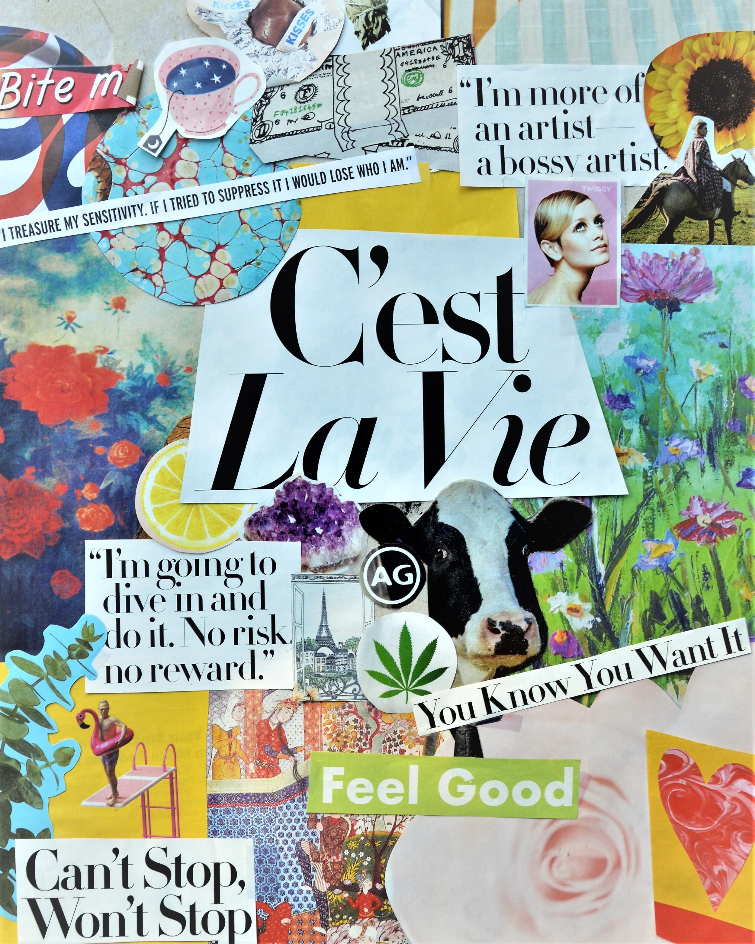C'est La Vie | PRINTS AVAILABLE | magazine collage