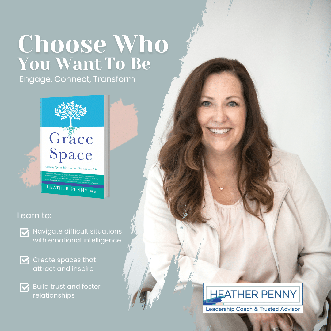 Hosted by leadership coach and trusted advisor Dr. Heather Penny, this interactive webinar series will explore the seven practices around Grace Space to provide tools for leaders in the workplace and at home.