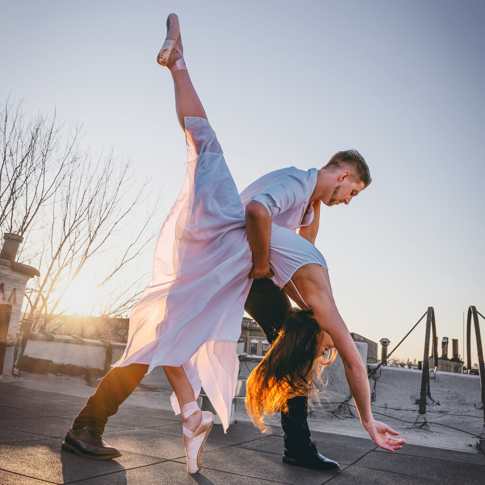 Kai Mann-Robertson Dance Partner Brooklyn Rooftop Lift