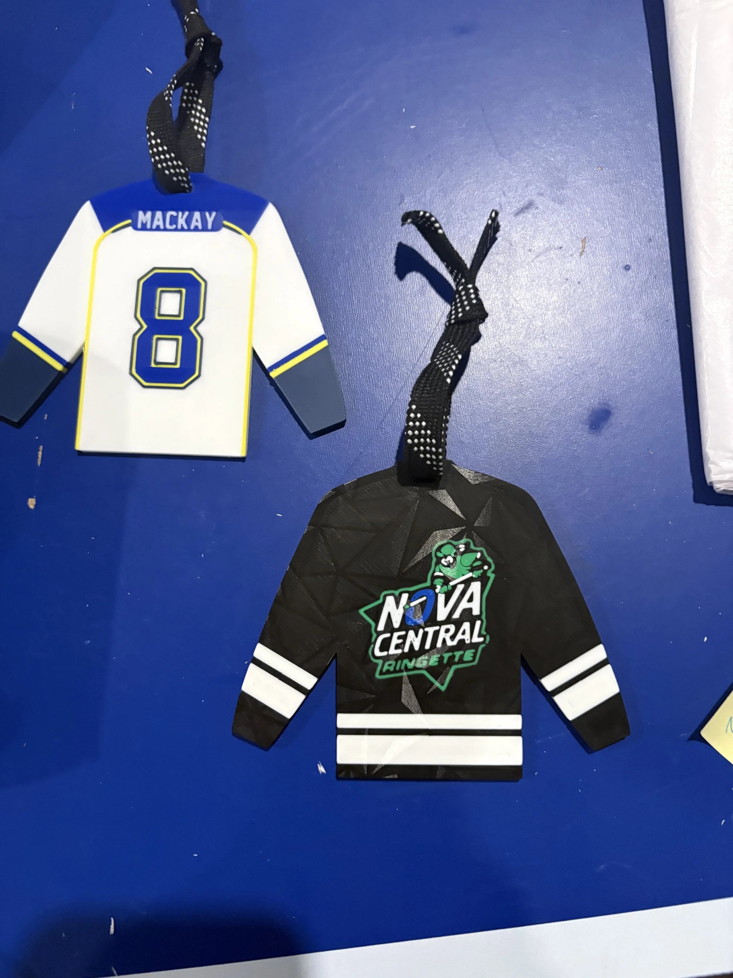 Custom Jersey ornaments